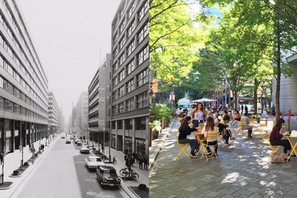 Marunouchi before and after