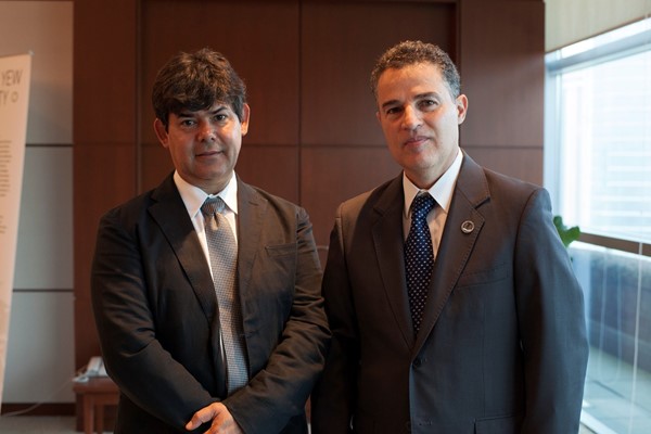 Former Director of Planning of Medellín Jorge Pérez and former Mayor of Medellín Aníbal Gaviria Correa