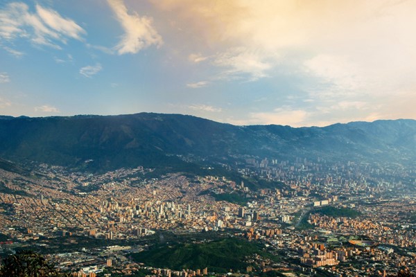 Medellín has a unique topography