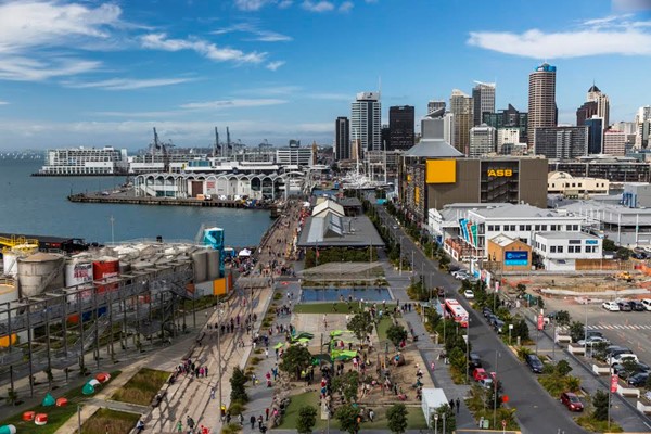 The revitalised Wynyard Quarter