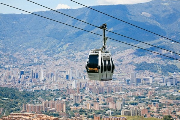MetroCable system in Medellín