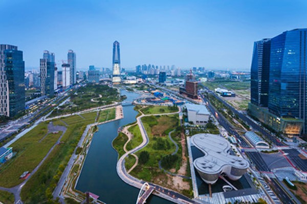 The South Korean city of Songdo