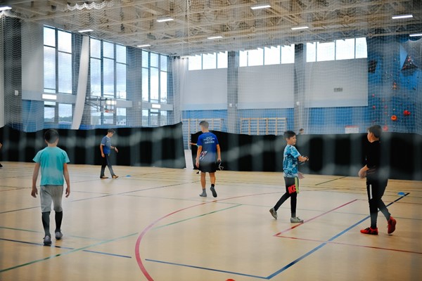 Youths participating in sports