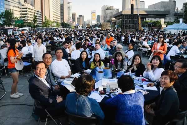 A citizen engagement session in Seoul