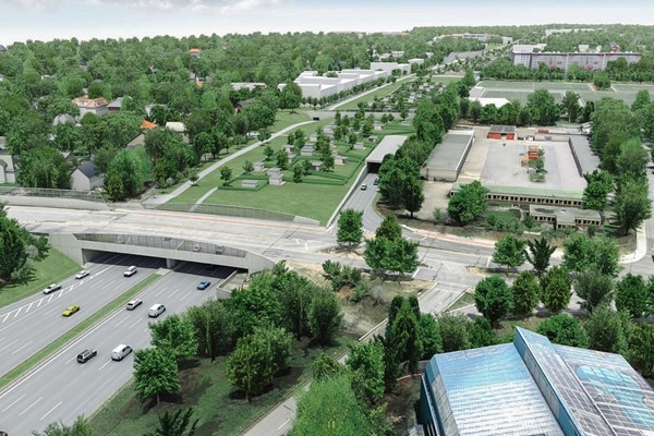 Visualisation of the future Autobahndeckel