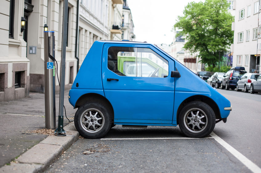Electric car charging station in Oslo