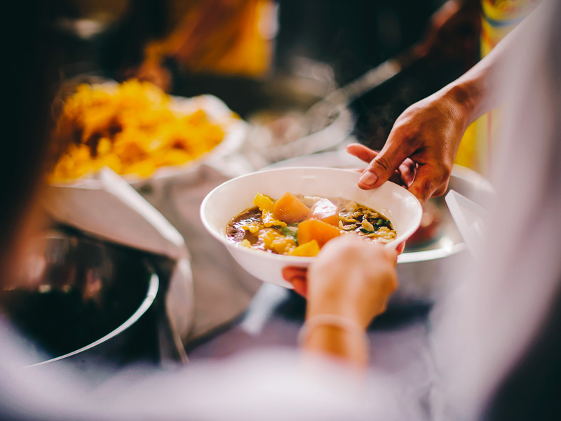 Prepared meals for the underprivileged