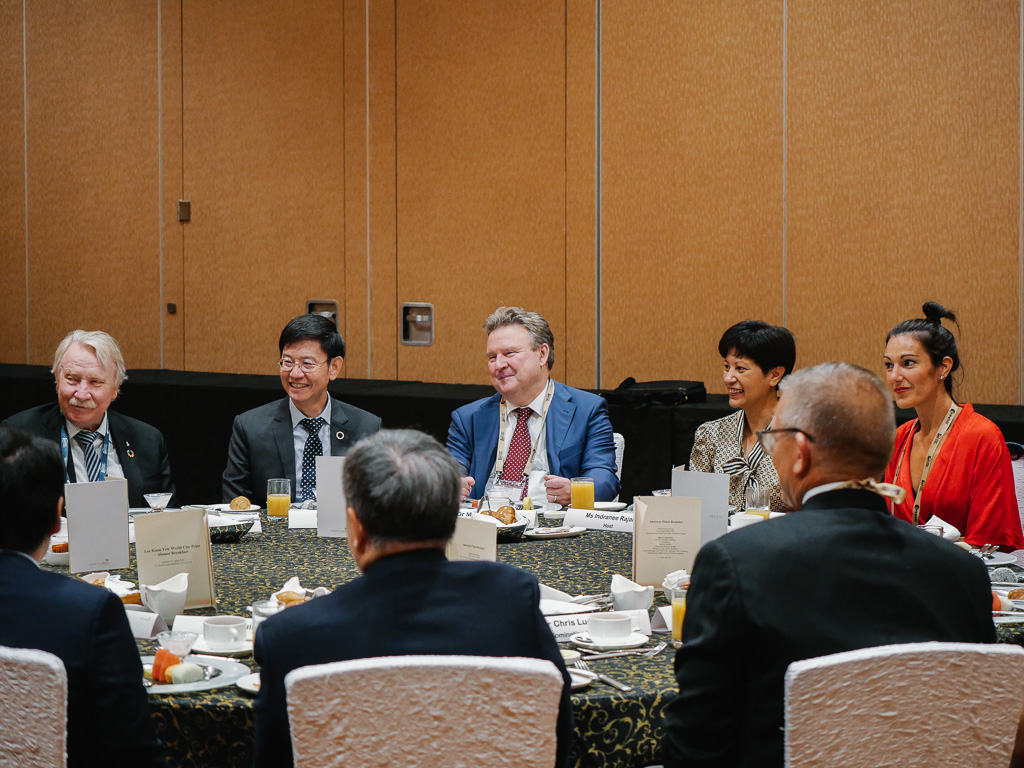 The breakfast was hosted by Second Minister for National Development, Ms Indranee Rajah