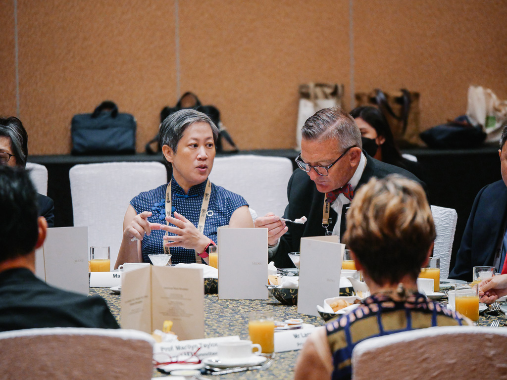 Chief Planner & Deputy Chief Executive Officer of Urban Redevelopment Authority, Ms Hwang Yu-Ning, with Nominating Committee member Dr Chris Luebkeman
