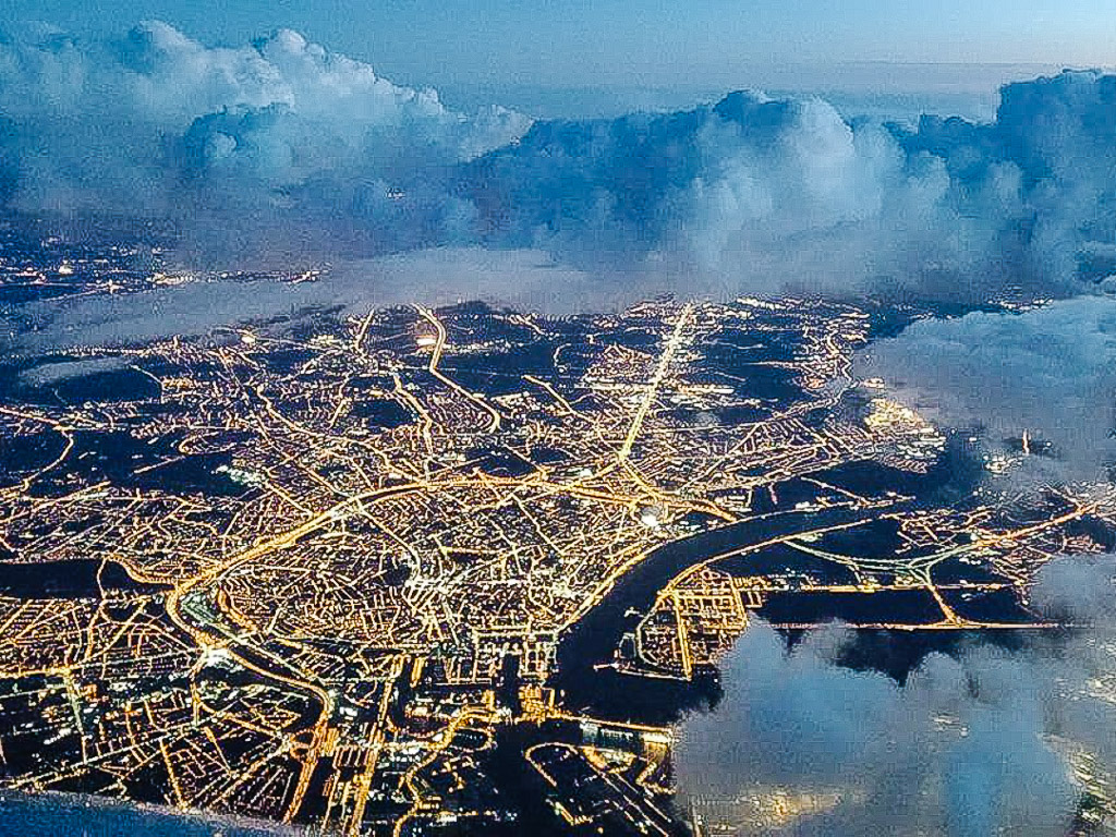 Bird's eye view of Antwerp