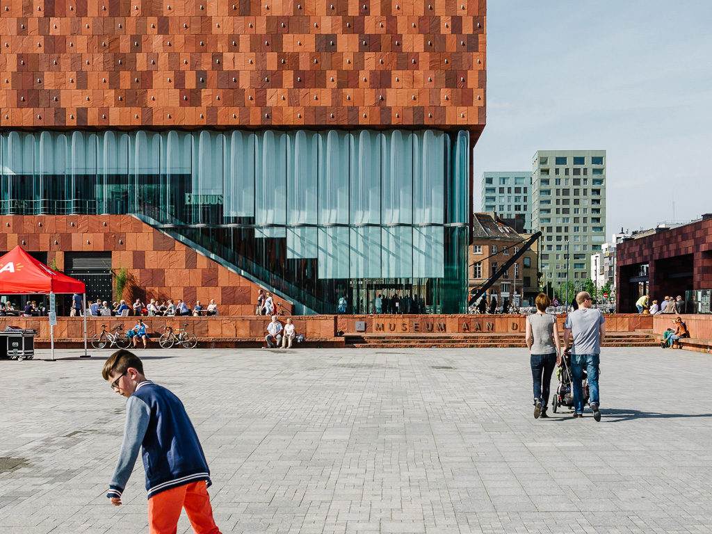 The Museum aan de Stroom at Antwerp's River Scheldt