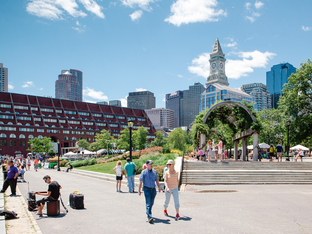 The North End Parks on the Rose Kennedy Greenway