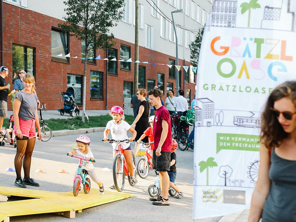 The Grätzloase programme invites citizens to revitalise public spaces