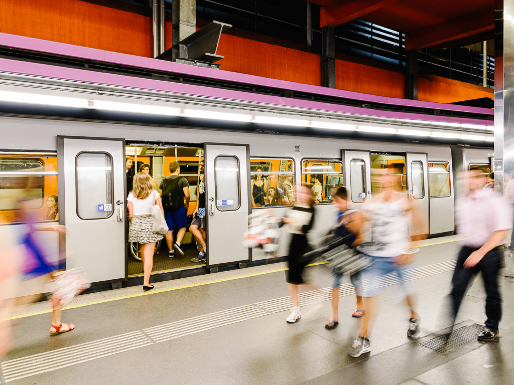 Vienna's metro operates on a trust system without gantries