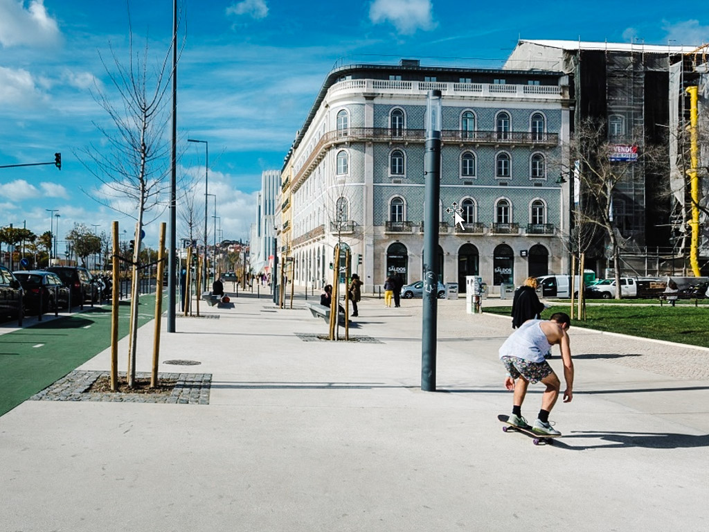 Before and after: Largo de Santos