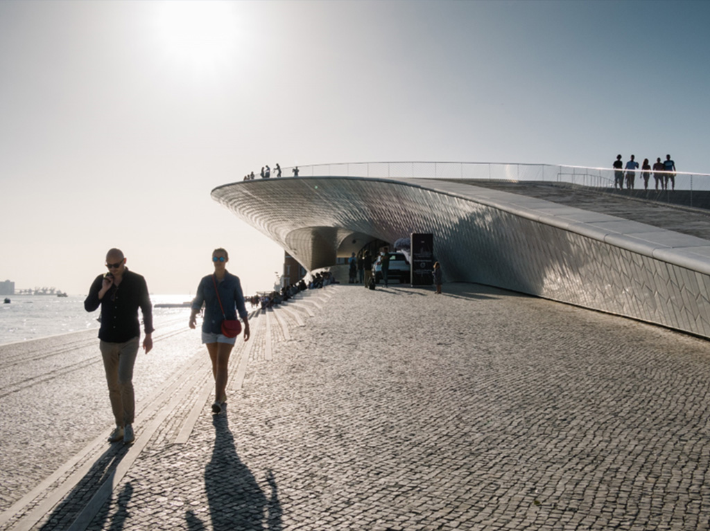 Museum of Art, Architecture and Technology (MAAT) designed by Amanda Levete