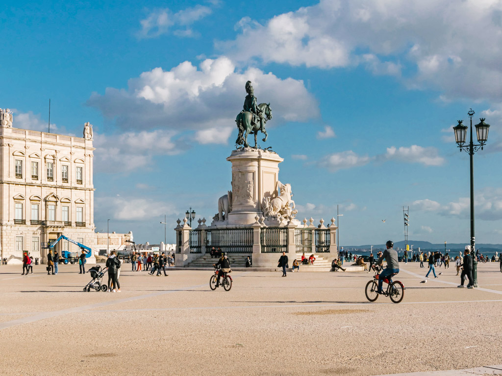Before and after: Praça do Comercio or Commerce Square