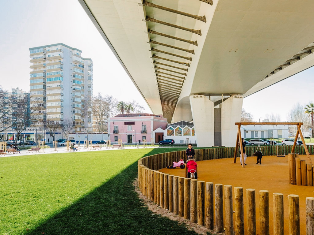 Before and after: under the viaduct