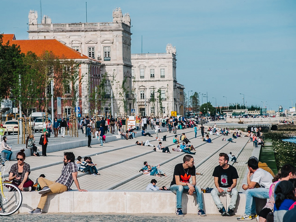 Ribeira das Naus on the Lisbon waterfront